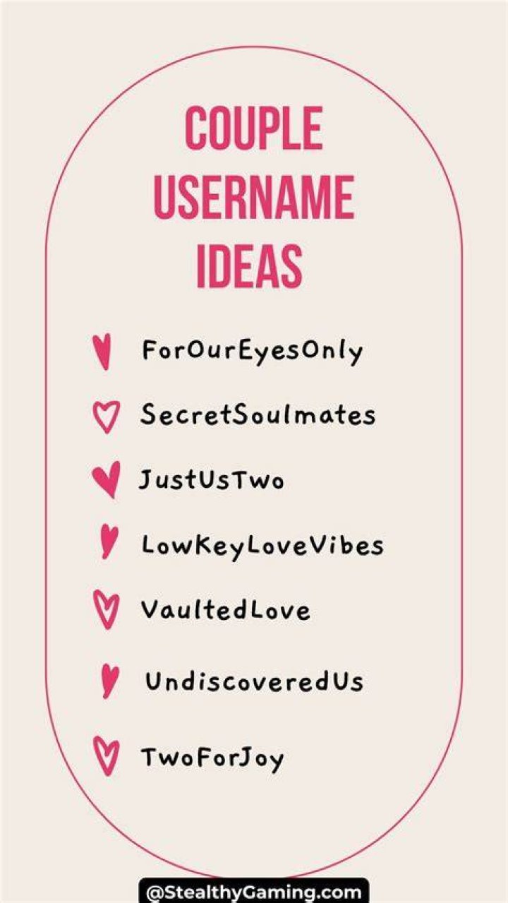 Cute Couple Usernames For Instagram 300 Unique And Cool Couple