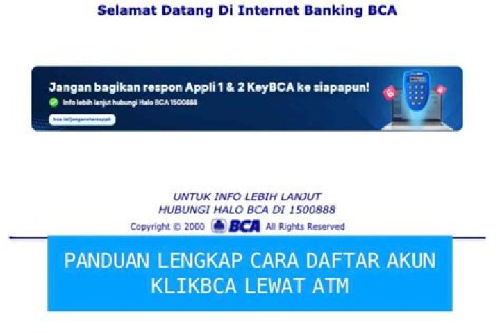 Daftar Klikbca Via