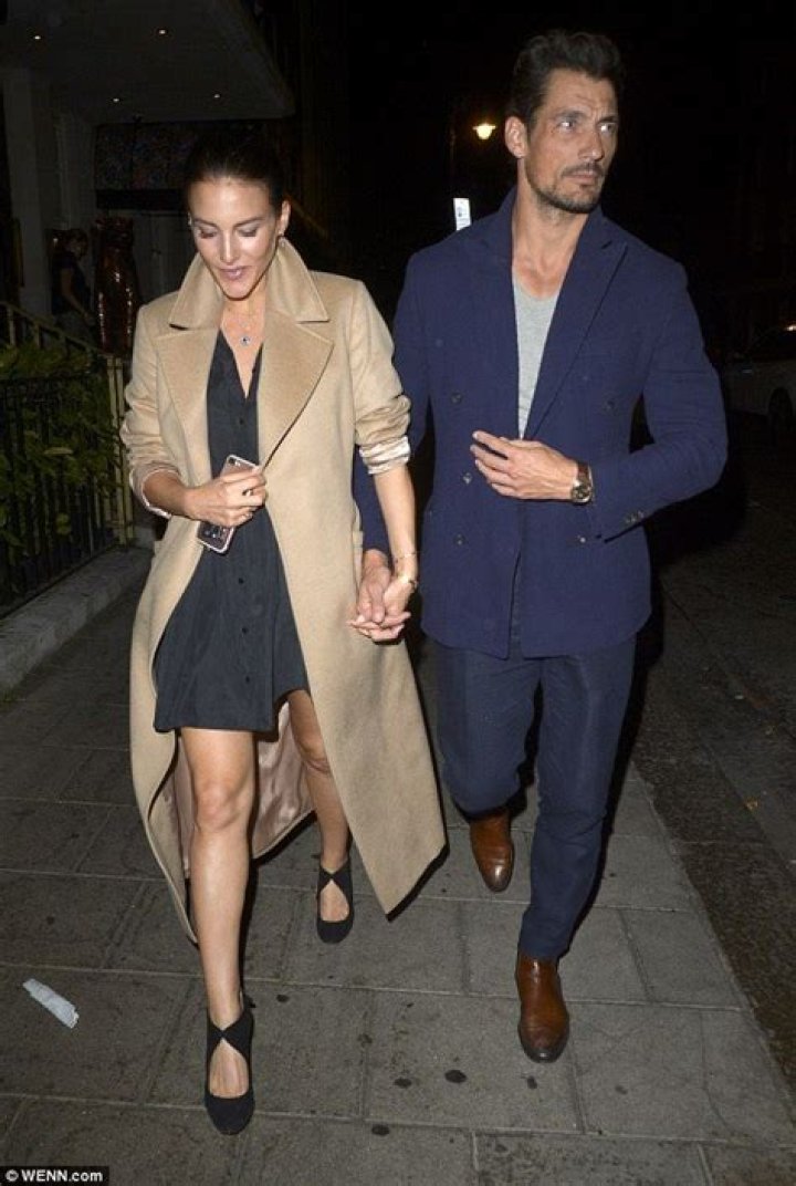 David Gandy and his pregnant girlfriend Stephanie Mendoros put on a