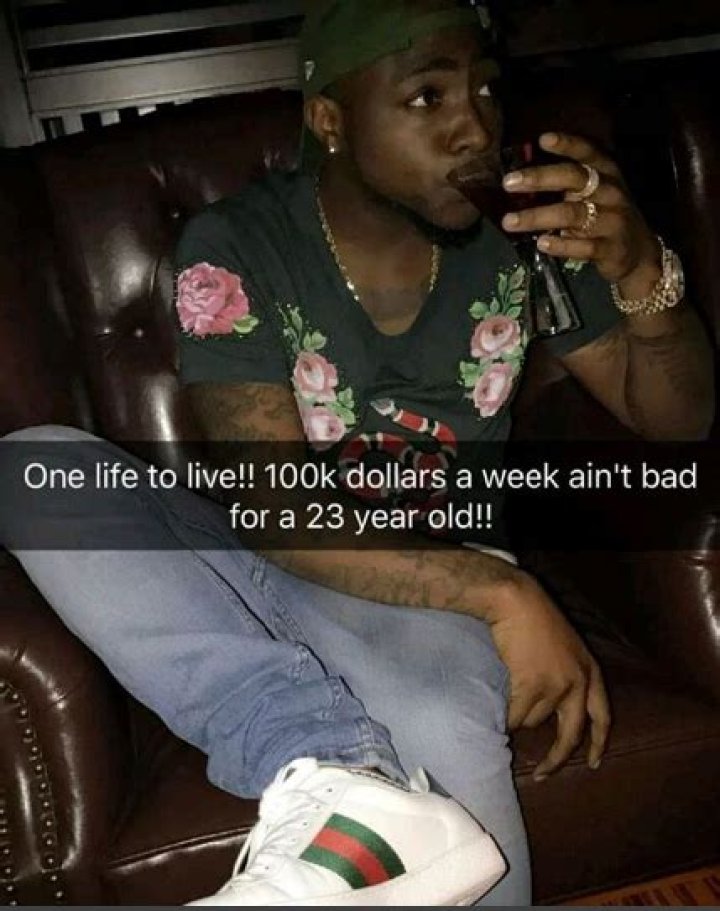 Davido Tells Us How Much He Earns A Week. Celebrities Nigeria