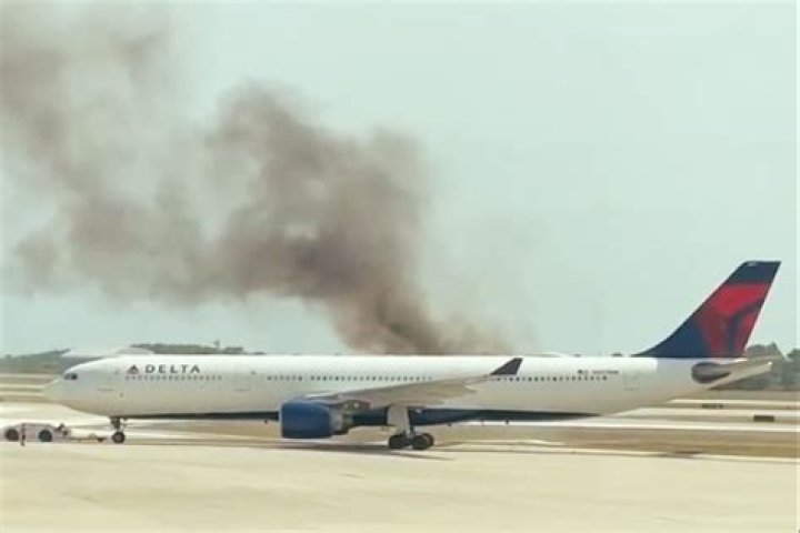 Delta plane bursts into flames on runway at Atlanta airport Daily
