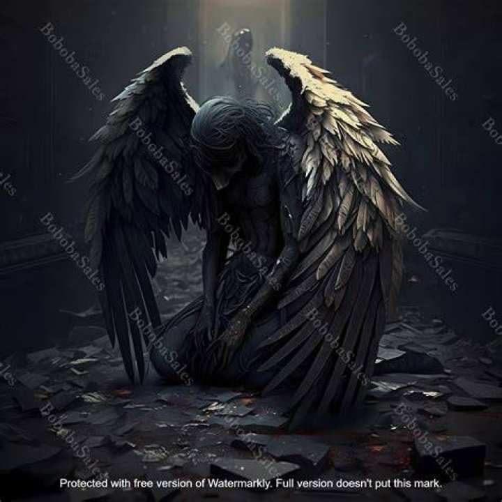 Der gefallene Engel, von Ricardo Bellver (1877, Madrid) Fallen angel