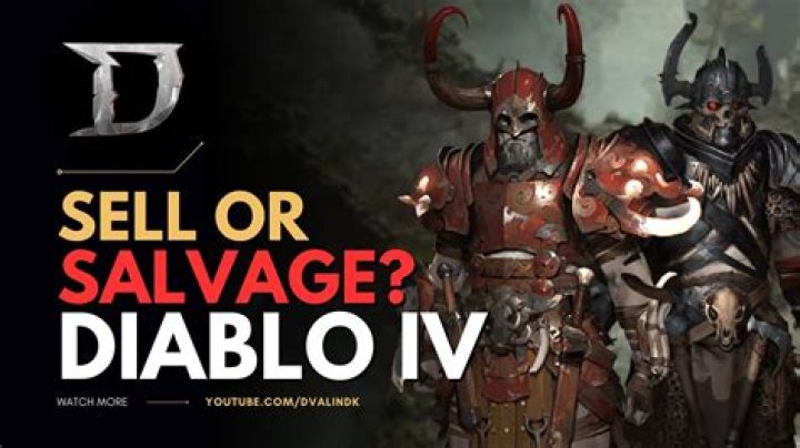 Diablo 4 Salvage and Selling Beginners Guide New Player Tutorial