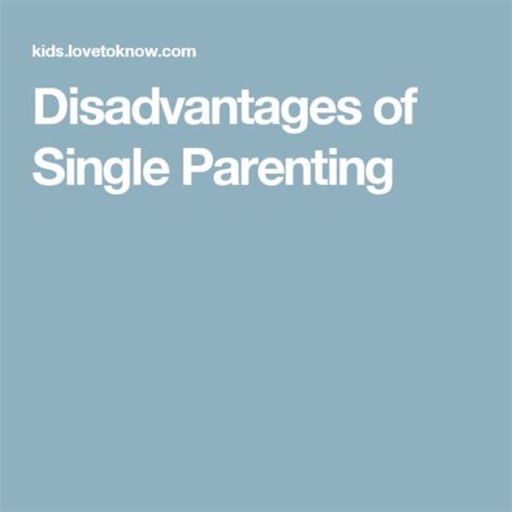 Disadvantages of Single Parenting LoveToKnow
