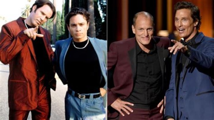 Disco fever McConaughey, Harrelson channel 'Roxbury' as Emmy tux twins