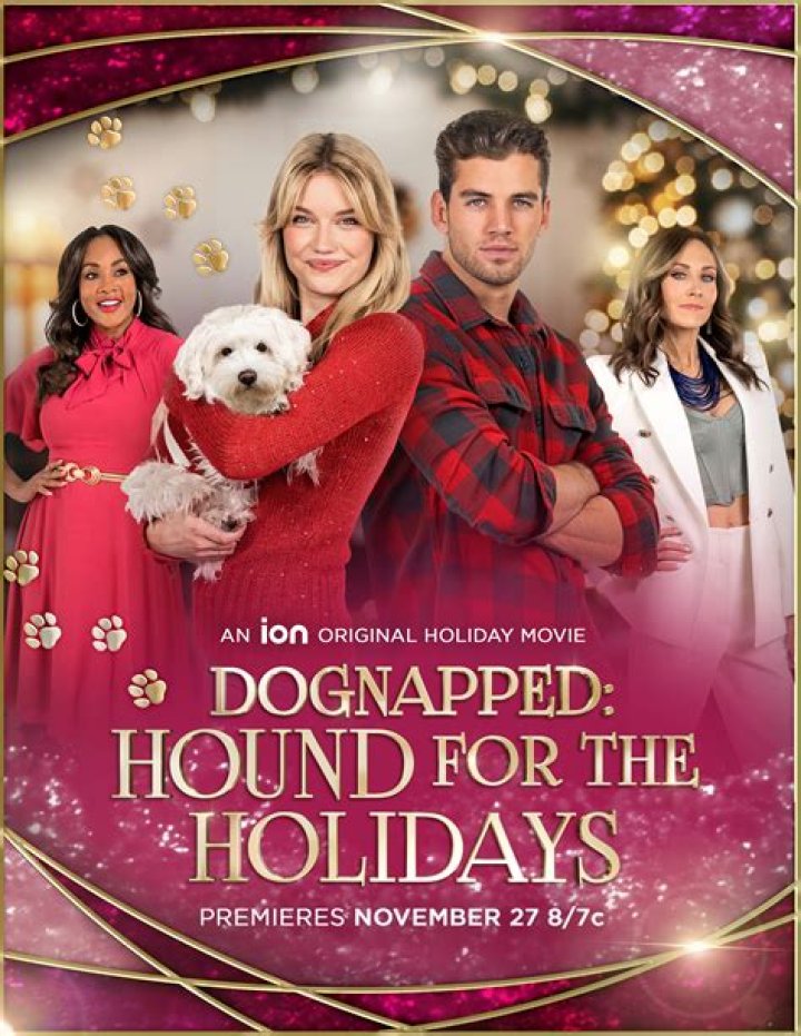 Dognapped Hound for the Holidays cast list Sara Ball, Noah Fearnley