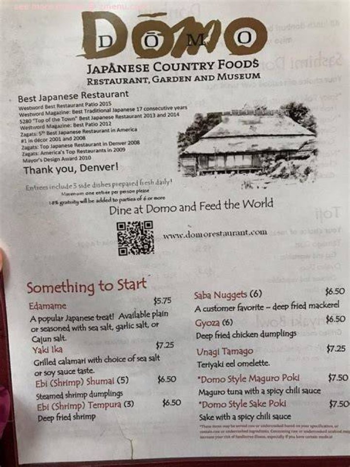 Domo Japanese Restaurant Denver, CO OpenTable