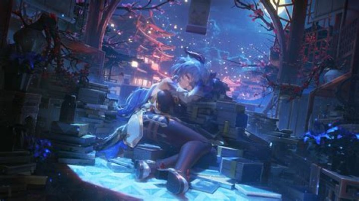 Download wallpapers Kaeya, night, Genshin Impact, Kaeya Alberich, manga