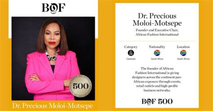 Dr. Precious MoloiMotsepe &mdash; Fashion 4 Development