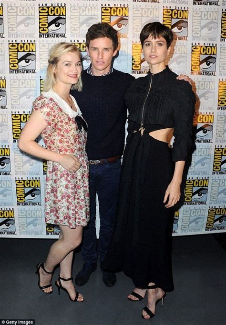 Eddie Redmayne with Katherine Waterston at Canadian premiere of
