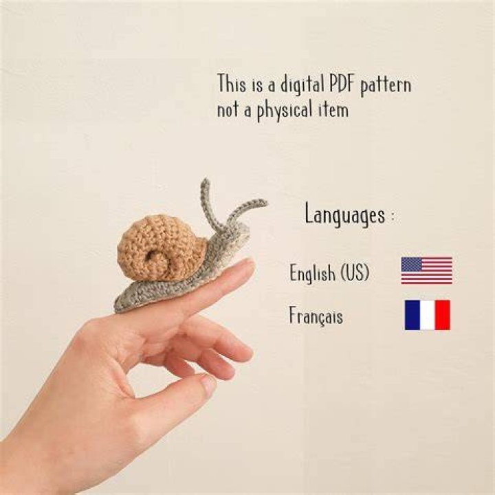 Edward the Snail Critter Stitch Crochet Pattern / Amigurumi Etsy