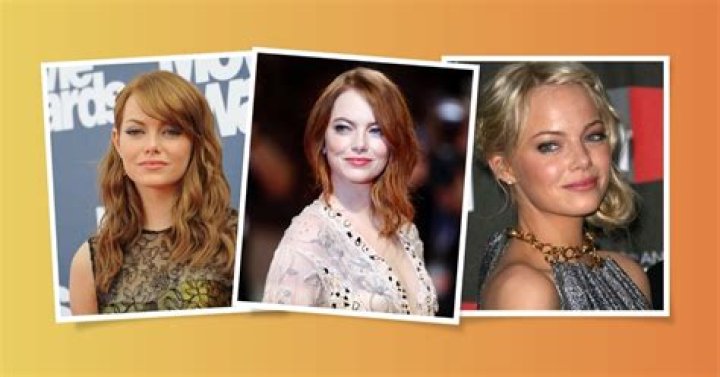 Emma Stonebeautiful rich brown hair color, with effortlesslooking