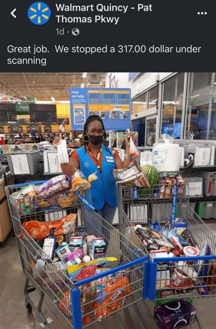 Employees Of Trash At Walmart