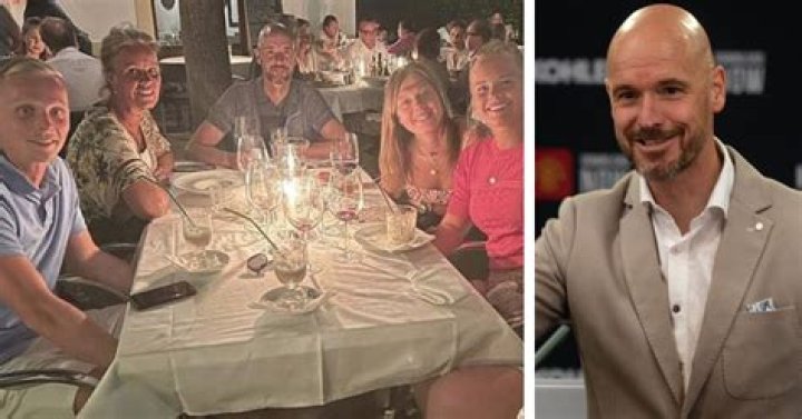 Erik ten Hag pictured enjoying his vacation with family in