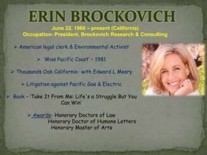 Erin Brockovich President Brockovich Research and Consulting LinkedIn