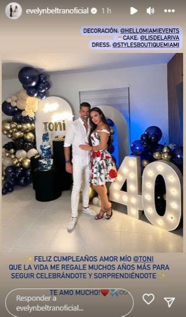 Evelyn Beltr&aacute;n, Toni Costa's girlfriend, reveals her curves in a tiny