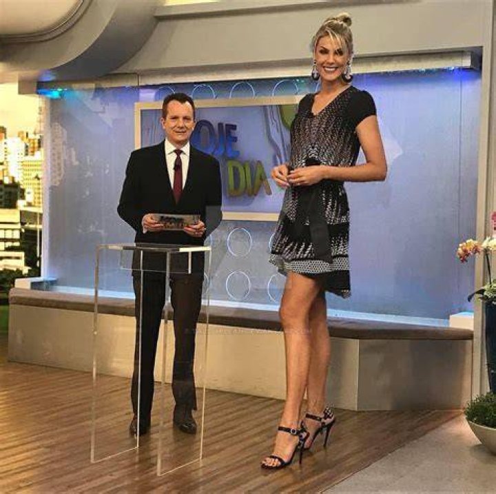 Extremely Tall Anna Hickmann towering cohost by TallGirlFan on DeviantArt