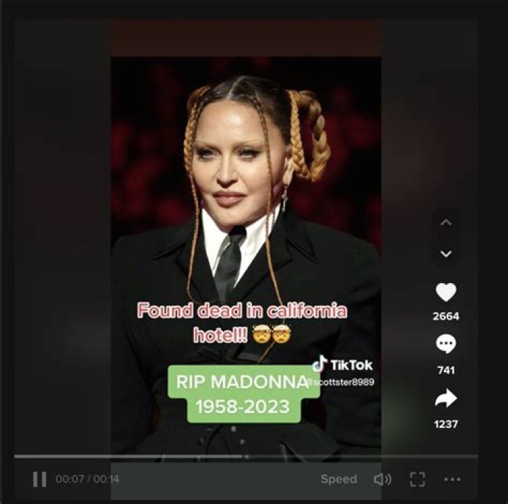 Fact Check Did Madonna die? Social media death hoax debunked