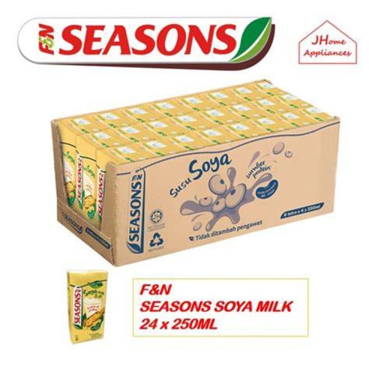 F&N Seasons Soya Ros Bundung Soya Bean 1 Litre, Food & Drinks