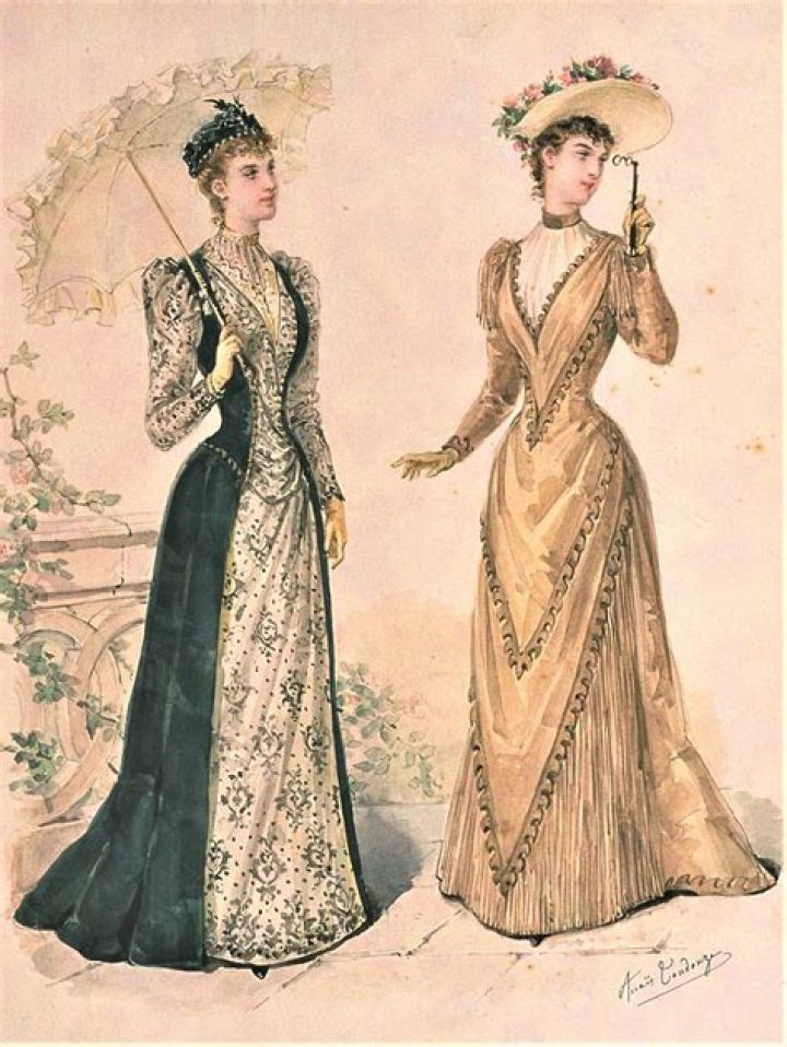 Fashion Plate La Mode Illustree 1896 1890s Fashion, Victorian