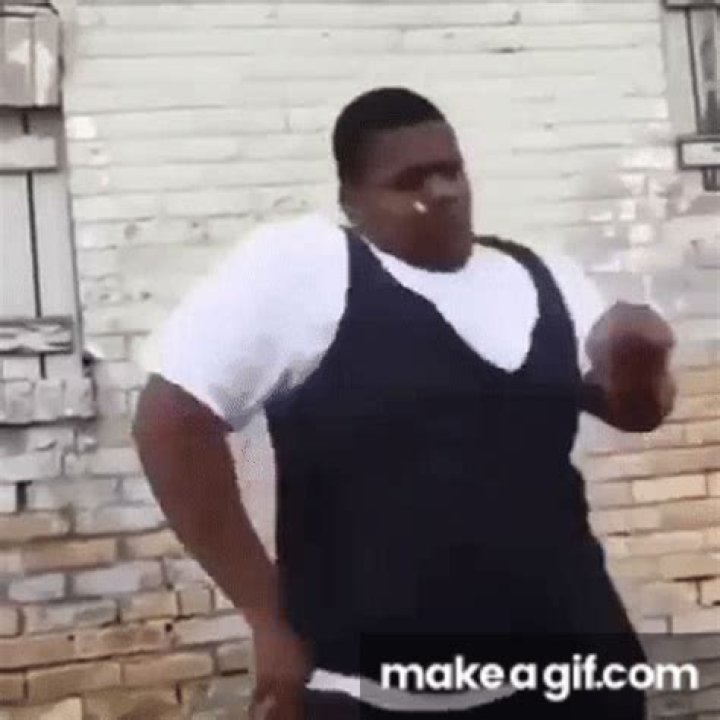 Fat Black guy Dancing on Mallorca YouTube