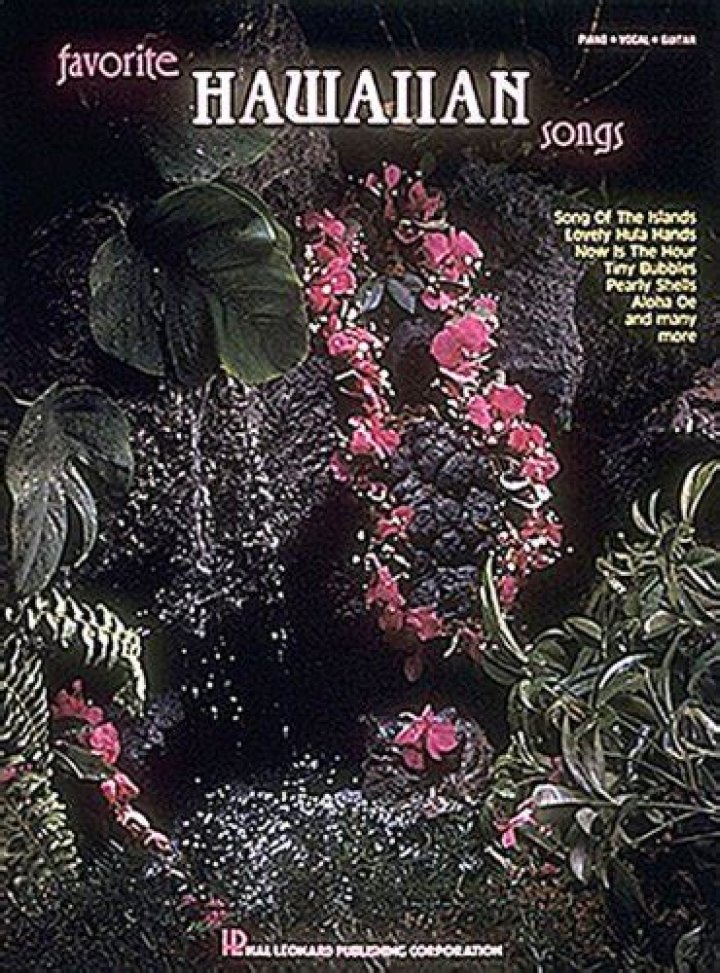 Favorite Hawaiian Songs, sheet music and lyrics list of titles