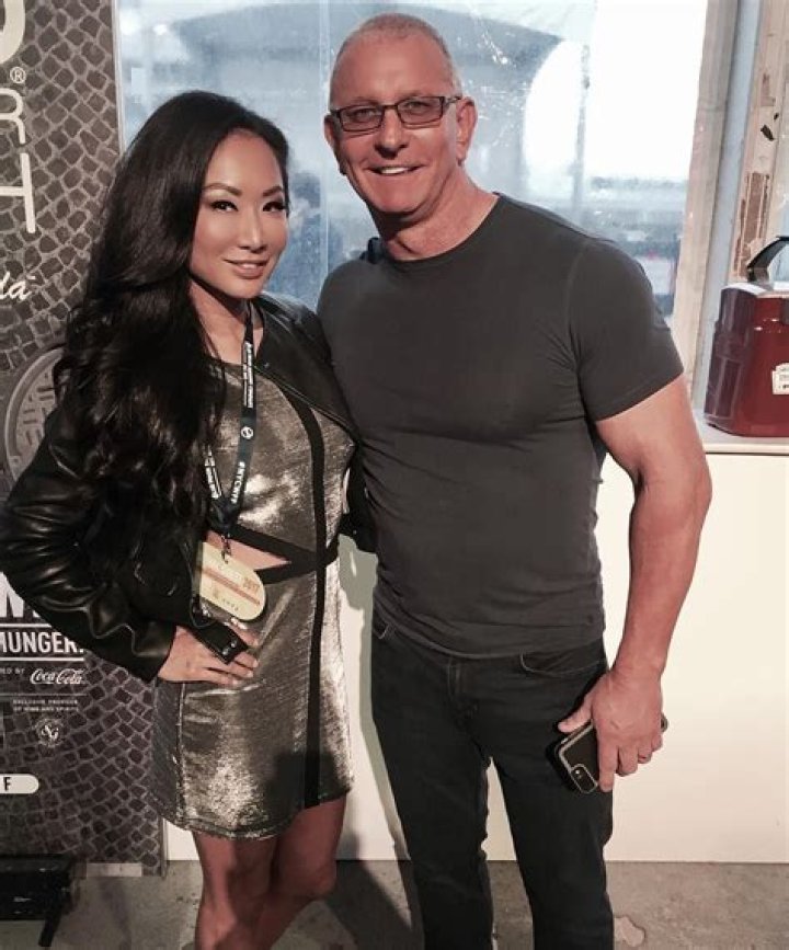 Female wrestling legend Gail Kim and her husband Food Network chef