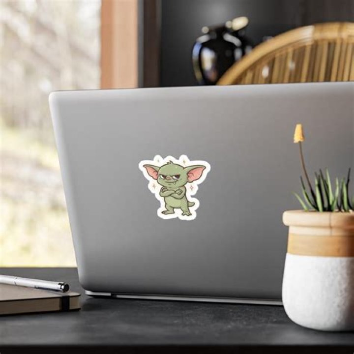Feral Chaotic Gremlin Energy Vinyl Sticker Happy Endings Only