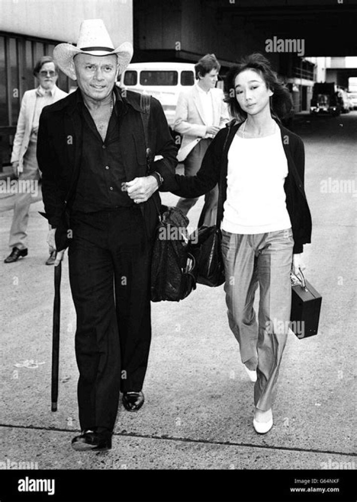Film actor Yul Brynner with his wife of two months, 25yearold