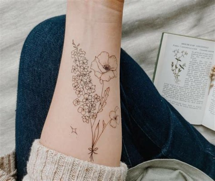 Flower Bouquet Tattoo, Carnation Tattoo, Flower Bouqet, Daisy Tattoo
