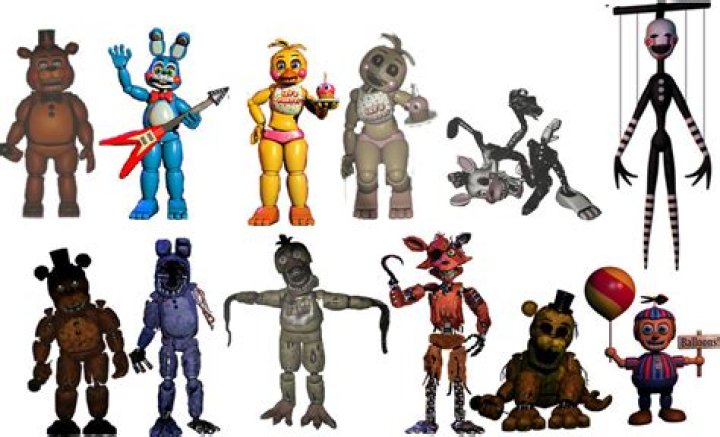FNAF all animatronics 2 by ThePuppetBB on DeviantArt