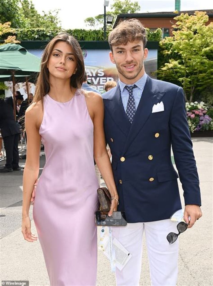 Formula One star Pierre Gasly joins his model girlfriend Francisca