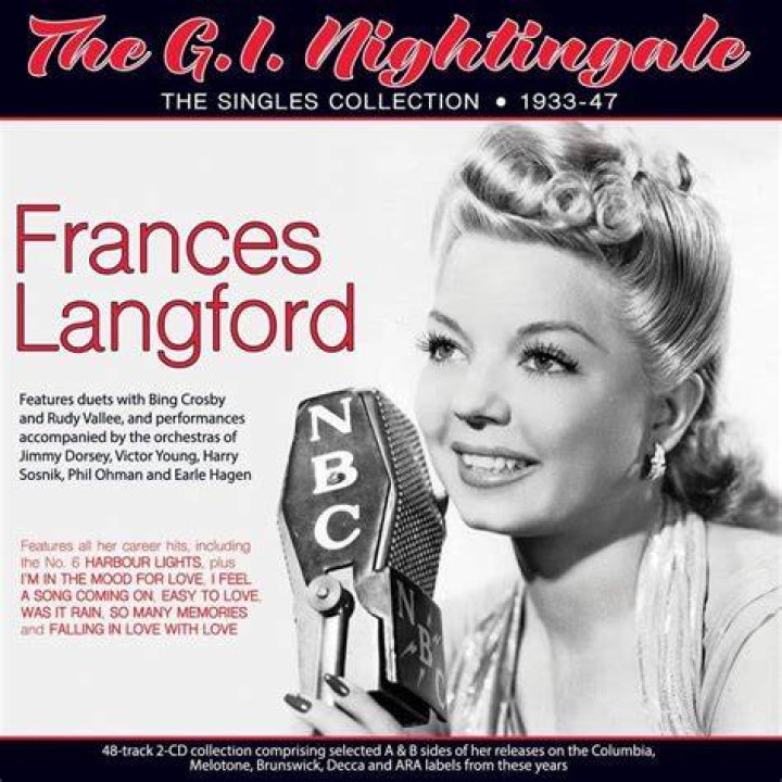 FRANCES LANGFORD (19132005) American singer and film actress about
