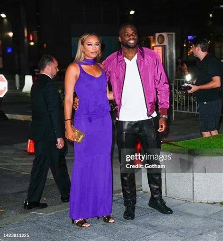 Frances Tiafoe and Ayan Bloomfield arrive at Tom Ford fashion show on... News Photo Getty Images
