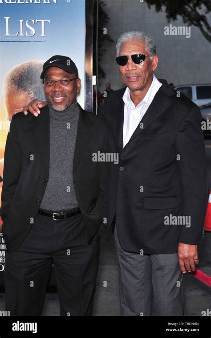 Freeman with his son Alfonso Freeman. freeman