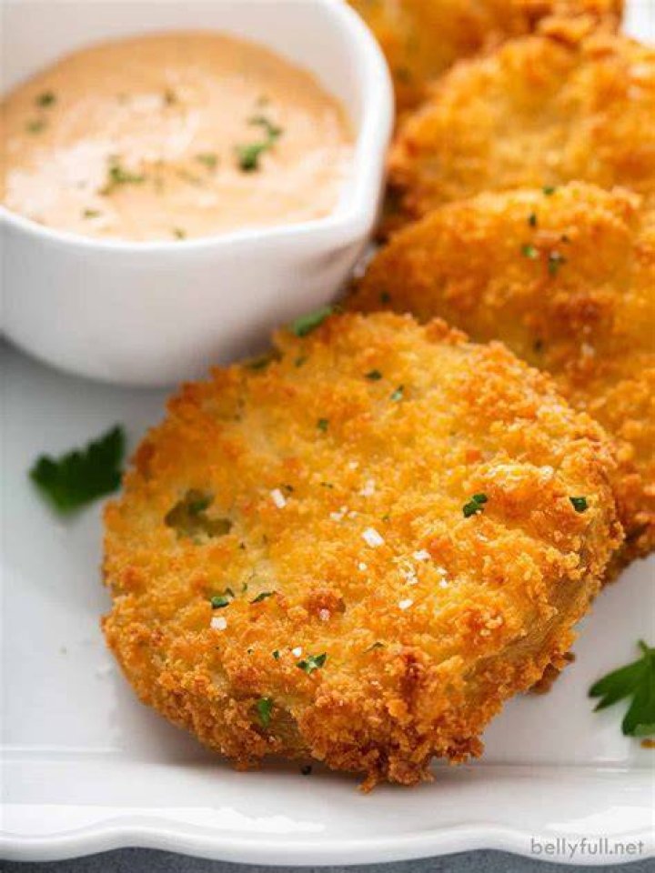 Fried Green Tomatoes {with Remoulade sauce} Belly Full