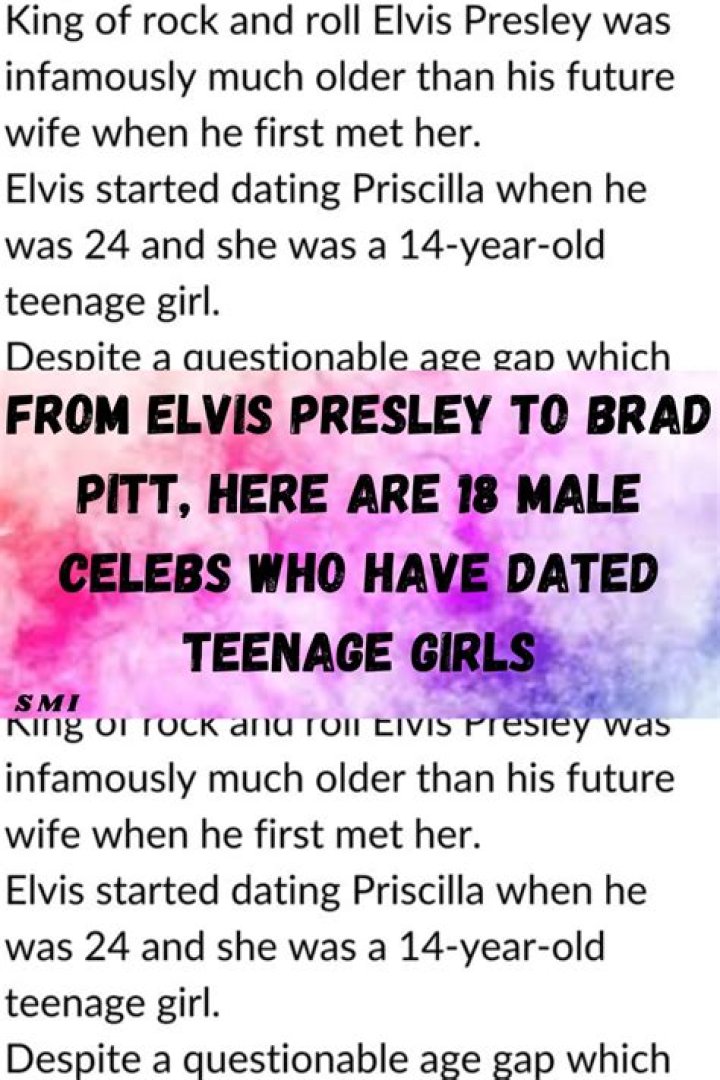 From Elvis Presley To Brad Pitt, Here Are 18 Male Celebs Who Have Dated