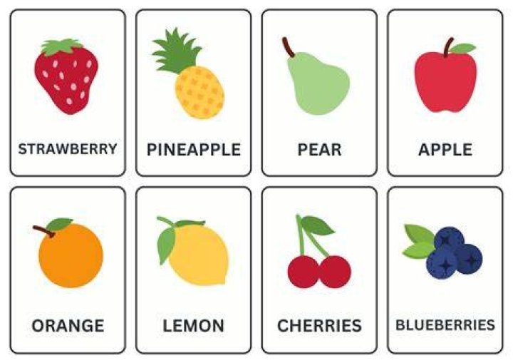 Fruit puzzleFruit cardFruit gameFruit for kidsFruit Etsy