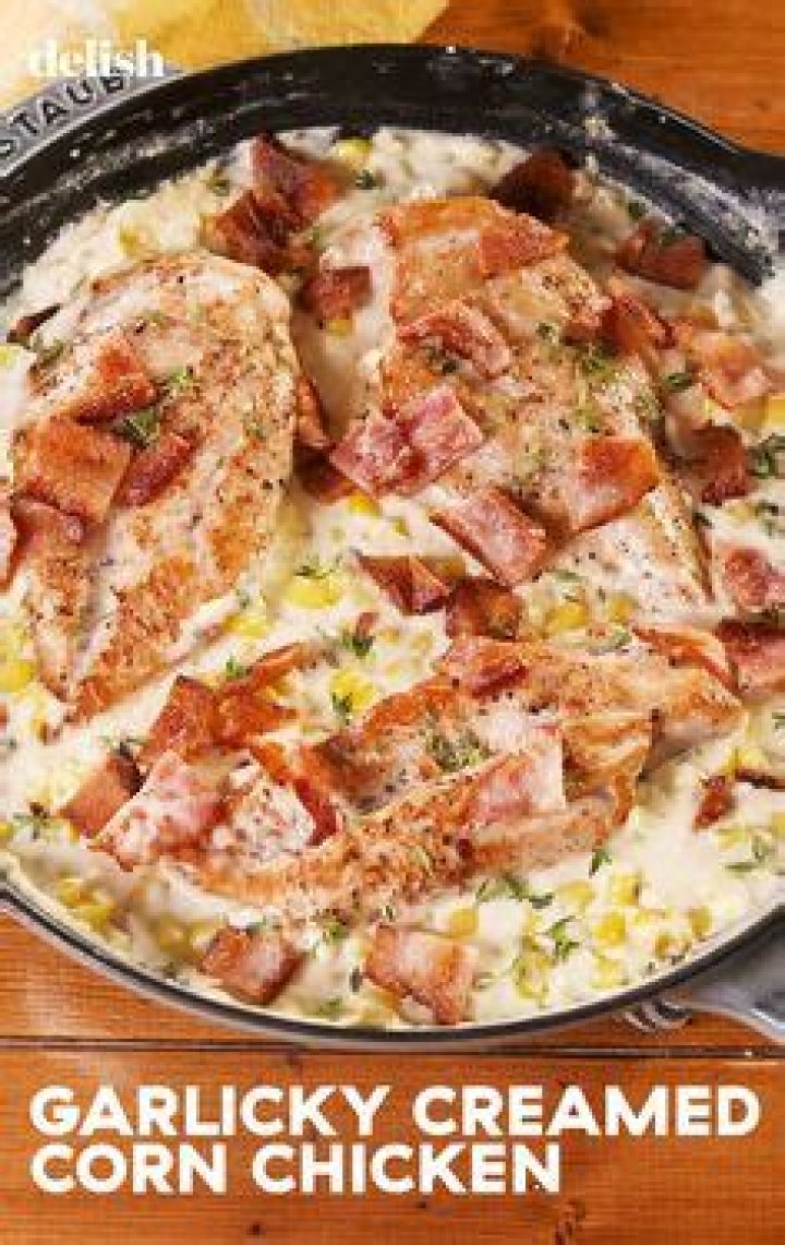 Garlicky Creamed Corn Chicken Has A Sauce Worth Dying For Recipe in