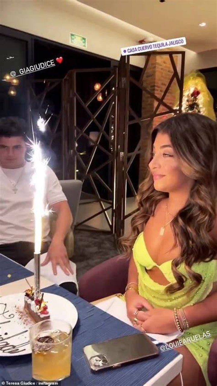 Gia Giudice glows as she poses with her boyfriend of two years