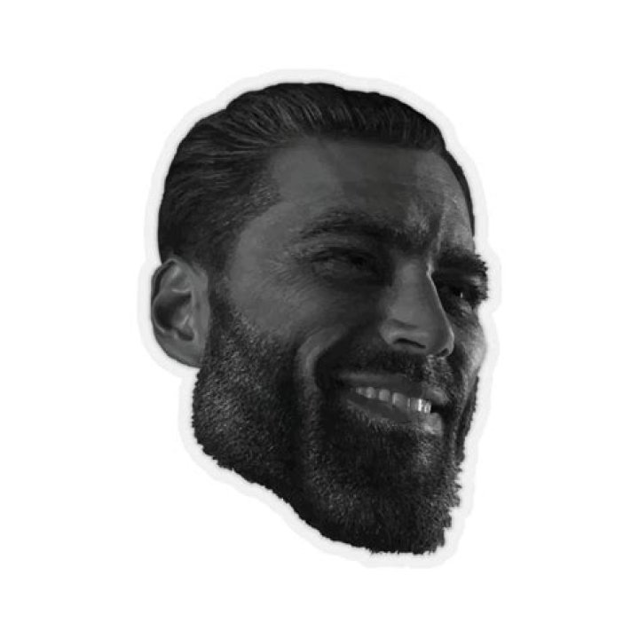 Giga Chad Meme Decal Sticker Chad Thundercock Meme Sticker Etsy Australia