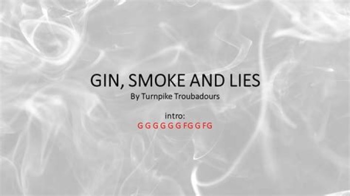 Gin Smoke and Lies by Turnpike Troubadours Easy acoustic chords
