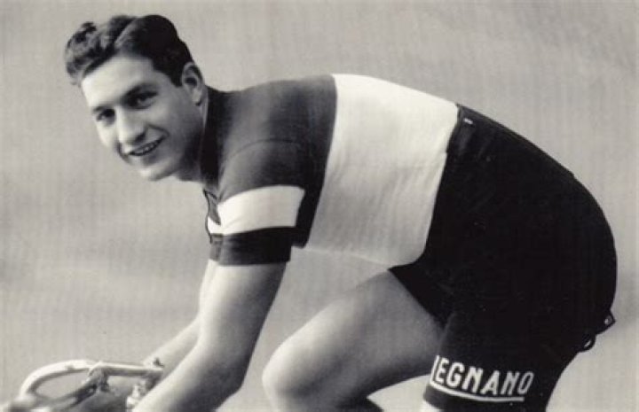 Gino Bartali, one of the greatest Italian cyclist ever, competing in