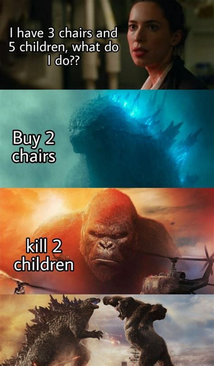 Godzilla Vs Kong Meme Template