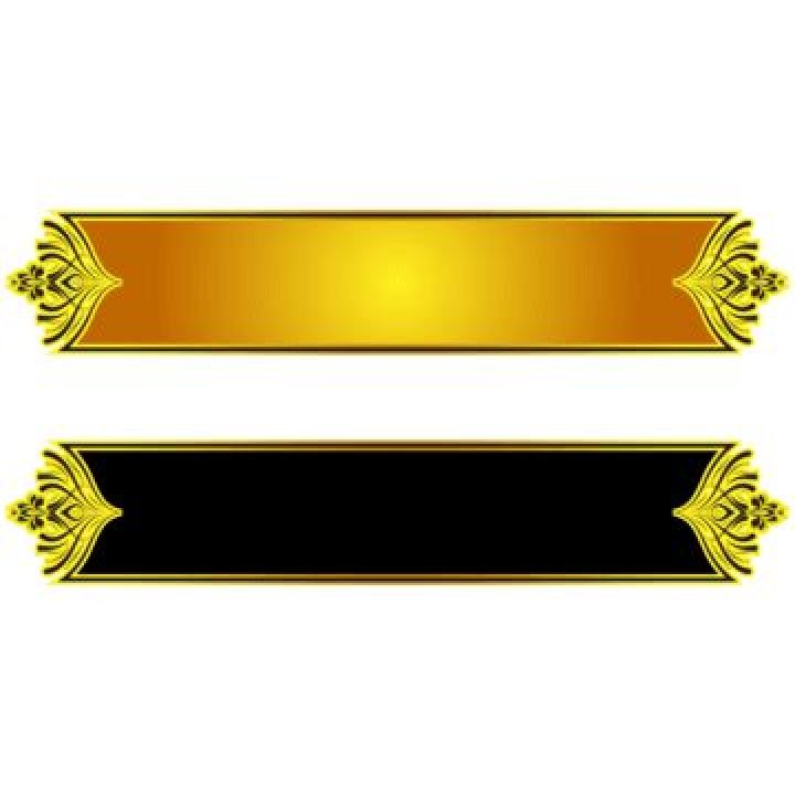 Gold Banner Luxury Vector Design Images, Banner Happy Birthday Box
