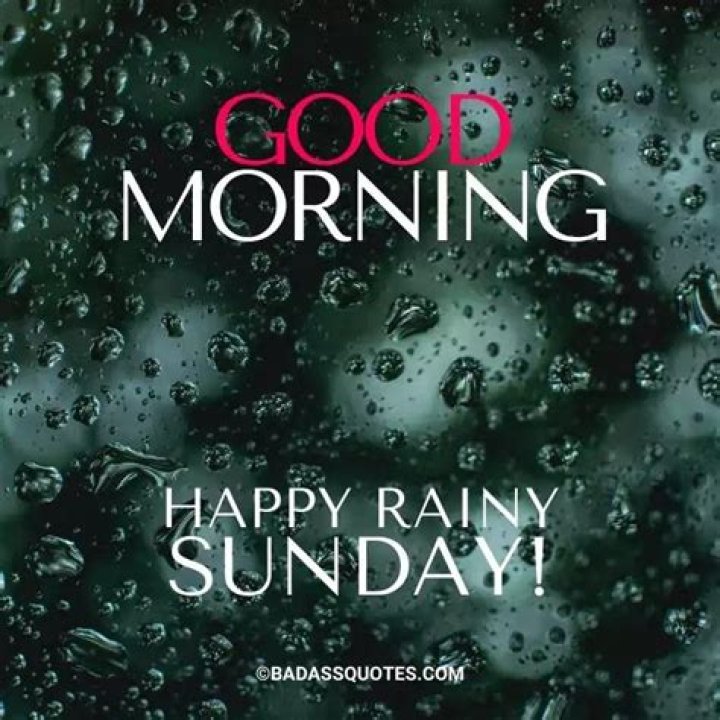 Good Morning Sunday with Rainy Image Good morning rainy day, Good