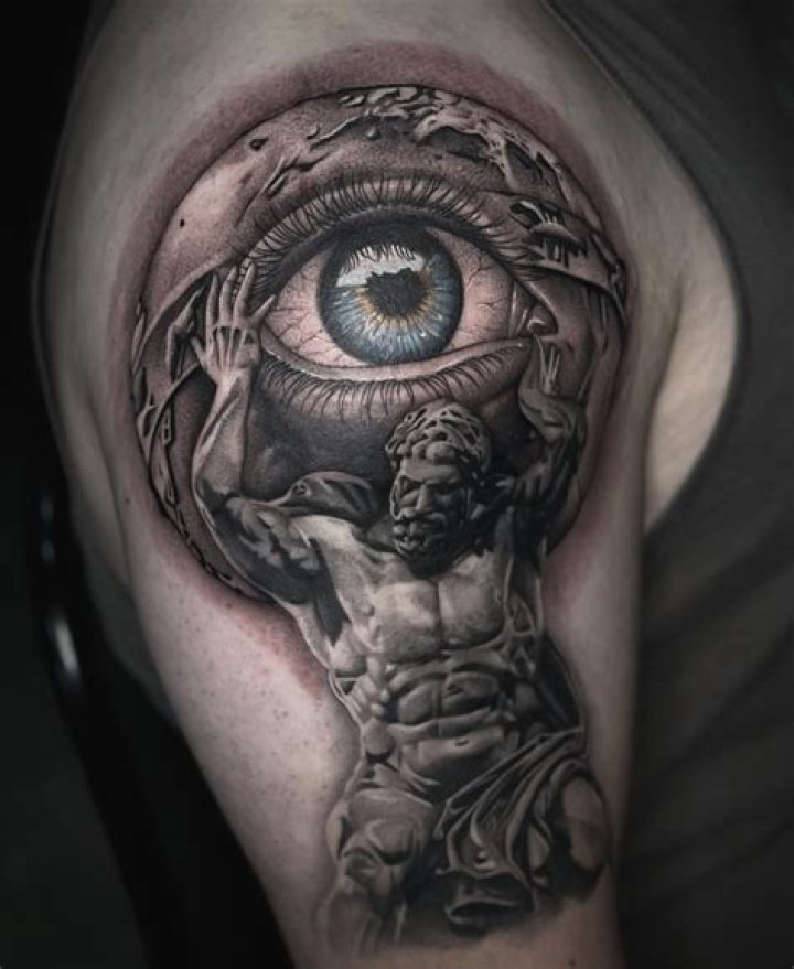 Greek Mythology Sleeve done by AxTheKid from Monarch Tattoo Studio in