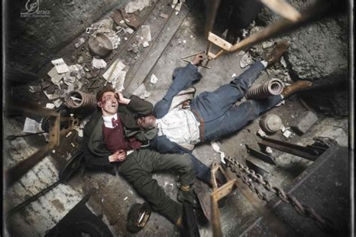 Gruesome colourised crime scene snaps from early 20th century New York