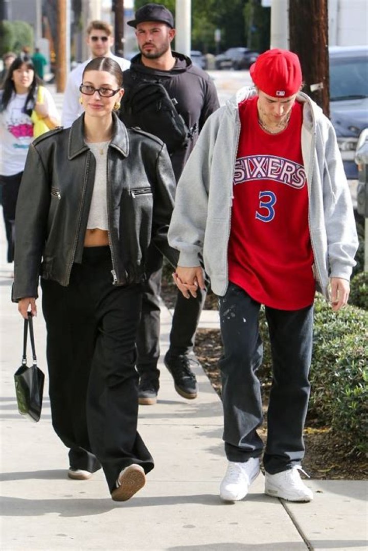 Hailey Bieber Wears 100 Adidas Samba Sneakers and Prada Leather in LA