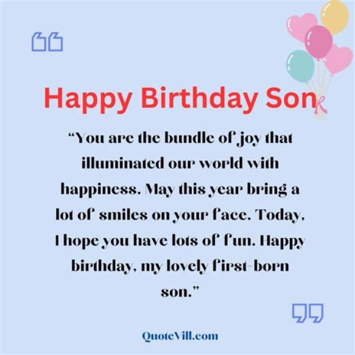Happy Birthday My First Born Son Quotes Vale Alfreda